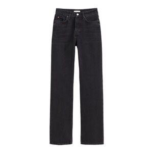 𝅺Bundle of 2: H&M Straight High Waisted Black Jeans & Maurice’s 24/7 T-shirt